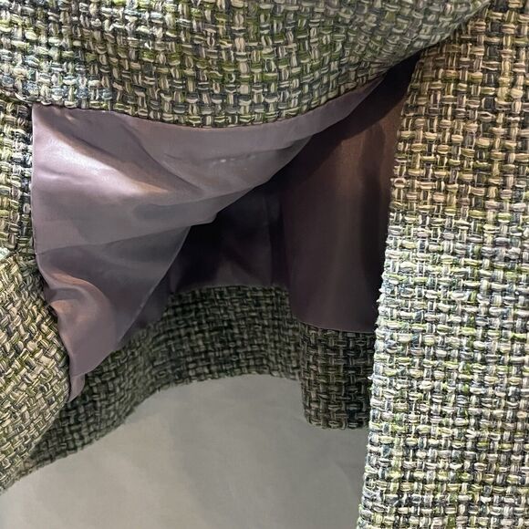 NWT Pendleton Womens sz 18 Blazer Green Mint Purple Silk Tweed Satin Lining - Picture 6 of 14